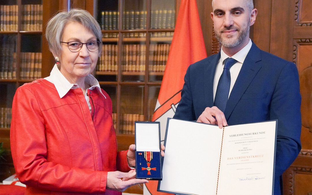 Bundesverdienstkreuz Petra Klecina
